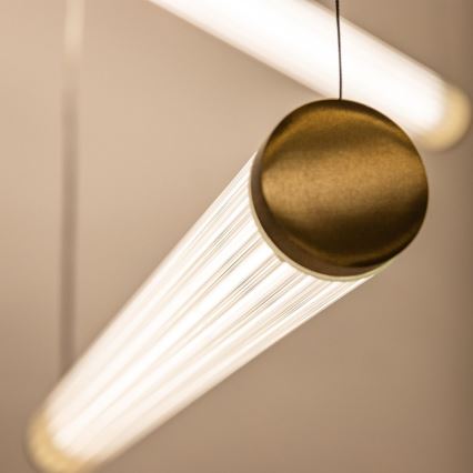 Zuma Line - LED Stmívatelný lustr na lanku LED/64W/230V 2700-6500K zlatá + dálkové ovládání