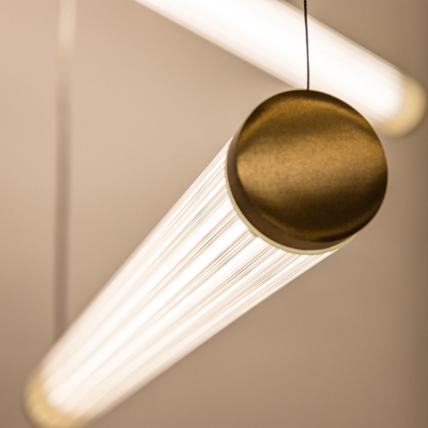 Zuma Line - LED Stmívatelný lustr na lanku LED/64W/230V 2700-6500K zlatá + dálkové ovládání