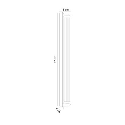 Zuma Line - LED Stmívatelné nástěnné svítidlo LED/26W/230V 2700-6500K zlatá + dálkové ovládání