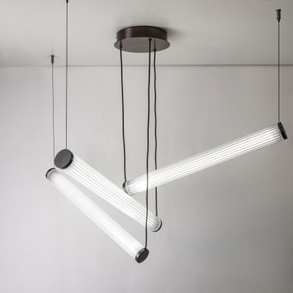 Zuma Line - LED Stmívatelný lustr na lanku LED/64W/230V 2700-6500K černá + dálkové ovládání