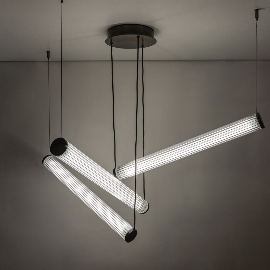 Zuma Line - LED Stmívatelný lustr na lanku LED/64W/230V 2700-6500K černá + dálkové ovládání