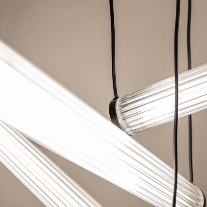Zuma Line - LED Stmívatelný lustr na lanku LED/64W/230V 2700-6500K černá + dálkové ovládání