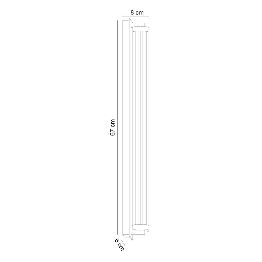 Zuma Line - LED Stmívatelné nástěnné svítidlo LED/26W/230V 2700-6500K černá + dálkové ovládání