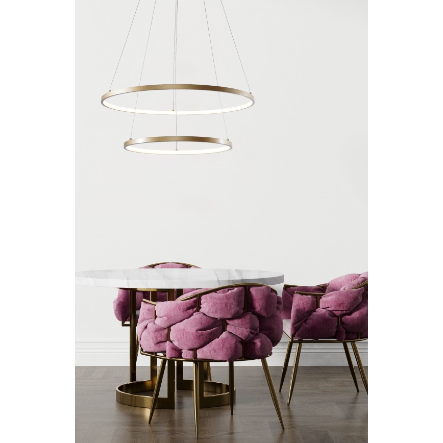 Zuma Line - LED Lustr na lanku LED/60W/230V 3000/4000/6000K pr. 80 cm zlatá