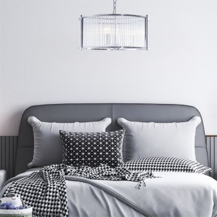 Zuma Line - Lustr na řetězu 3xE27/40W/230V lesklý chrom