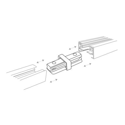 Zuma Line - Bodové svítidlo do lištového systému 8xGU10/10W/230V černá + lištové příslušenství