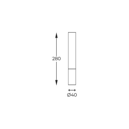 Zuma Line - Bodové svítidlo 1xG9/28W/230V 28 cm dub