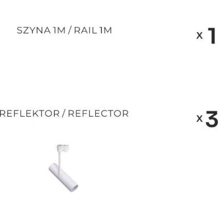 Zuma Line - Bodové svítidlo v lištovém systému 3xGU10/35W/230V bílá