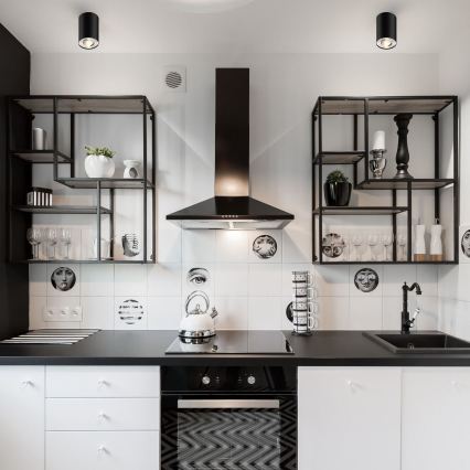 Zuma Line - LED RGBW Stmívatelné bodové svítidlo 1xGU10/4,8W/230V černá + dálkové ovládání