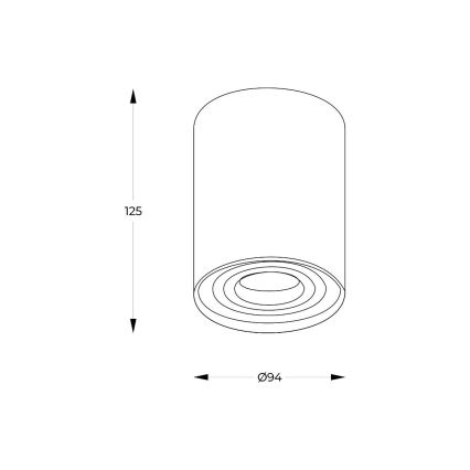 Zuma Line - LED RGBW Stmívatelné bodové svítidlo 1xGU10/6W/230V černá + dálkové ovládání