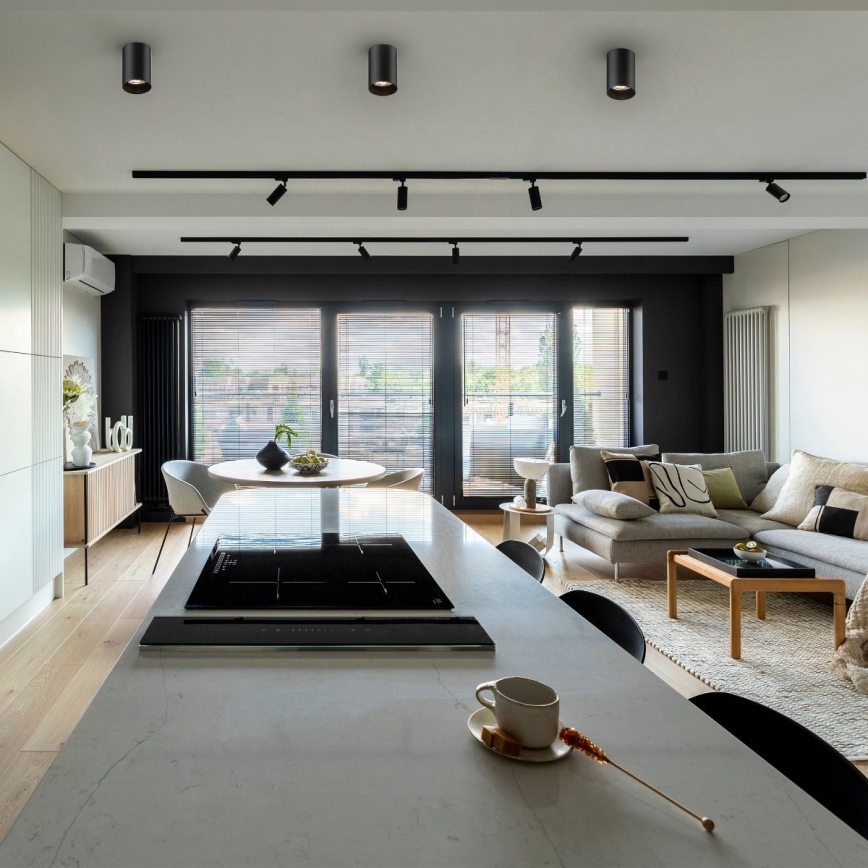 Zuma Line - LED RGBW Stmívatelné bodové svítidlo 1xGU10/6W/230V černá + dálkové ovládání