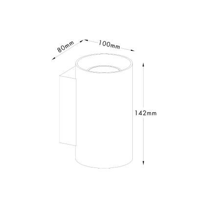 Zuma Line - Nástěnné svítidlo 2xGU10/50W/230V bílá