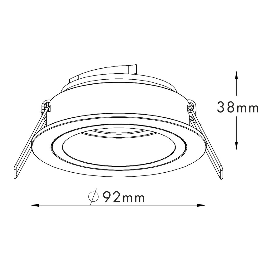 Zuma Line - Podhledové svítidlo 1xGU10/50W/230V bílá