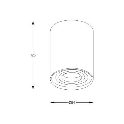 Zuma Line - LED RGBW Stmívatelné bodové svítidlo 1xGU10/6W/230V zlatá + dálkové ovládání