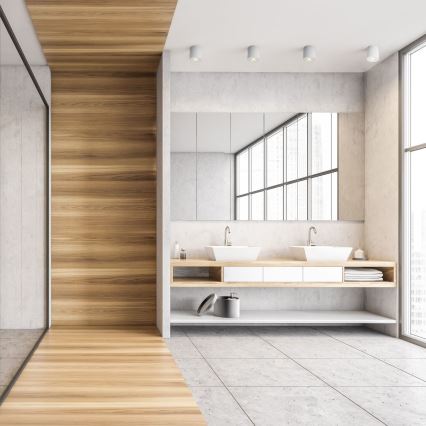 Zuma Line - LED RGBW Stmívatelné koupelnové bodové svítidlo 1xGU10/4,8W/230V IP44 bílá + dálkové ovládání
