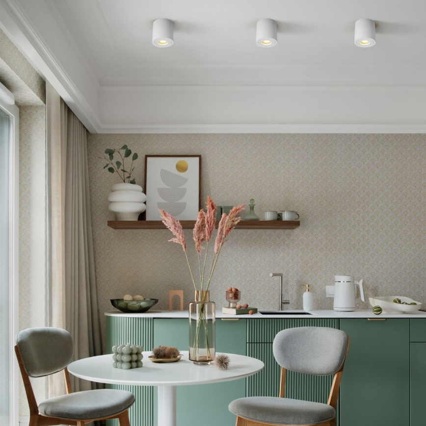 Zuma Line - LED RGBW Stmívatelné koupelnové bodové svítidlo 1xGU10/6W/230V IP44 bílá + dálkové ovládání