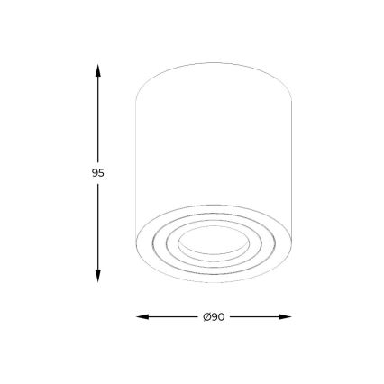 Zuma Line - LED RGBW Stmívatelné koupelnové bodové svítidlo 1xGU10/6W/230V IP44 bílá + dálkové ovládání