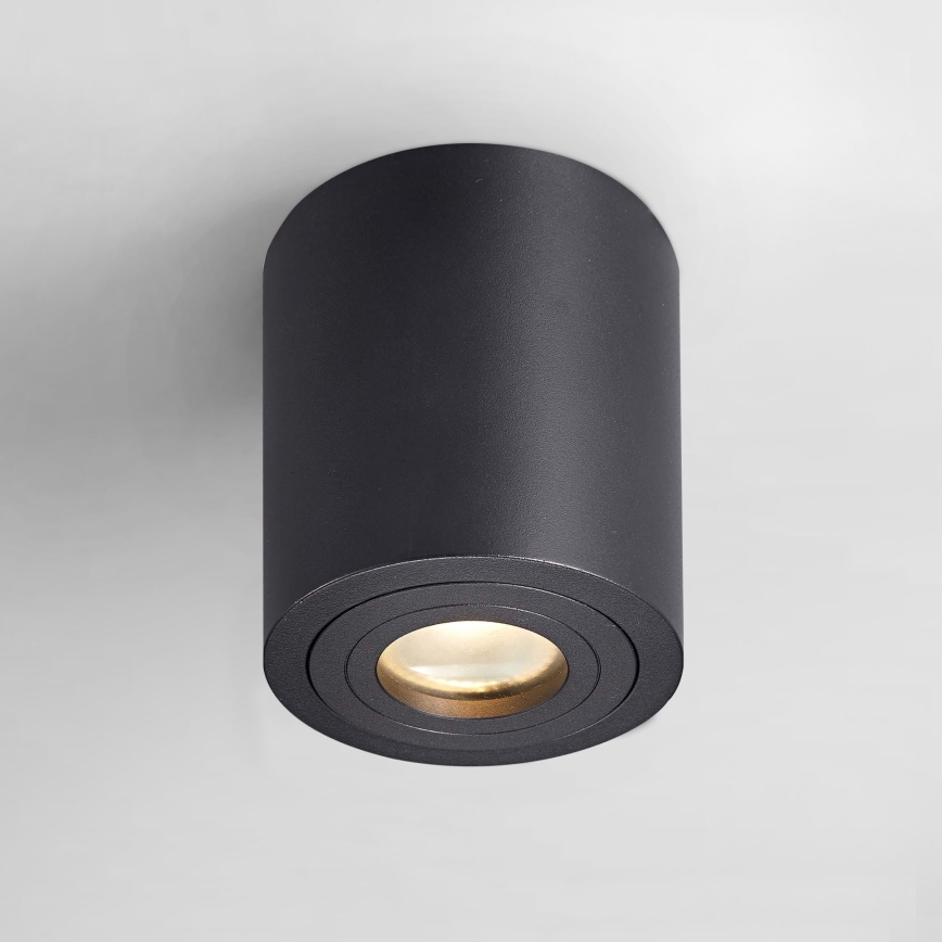 Zuma Line - LED RGBW Stmívatelné koupelnové bodové svítidlo 1xGU10/4,8W/230V IP44 černá + dálkové ovládání