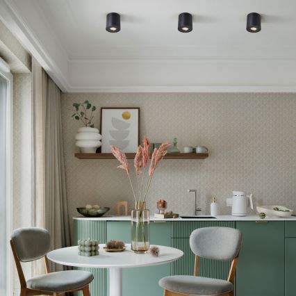 Zuma Line - LED RGBW Stmívatelné koupelnové bodové svítidlo 1xGU10/6W/230V IP44 černá + dálkové ovládání