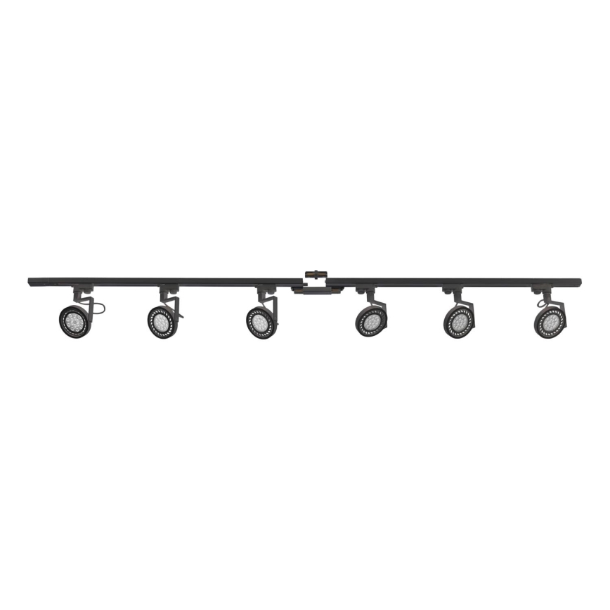 Zuma Line - Bodové svítidlo v lištovém systému 6xGU10/10W/230V černá