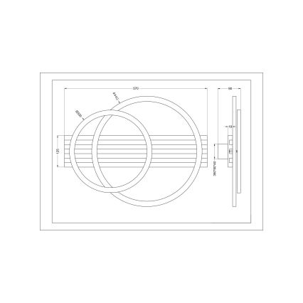 Zuma Line - LED Stropní svítidlo LED/40W/230V