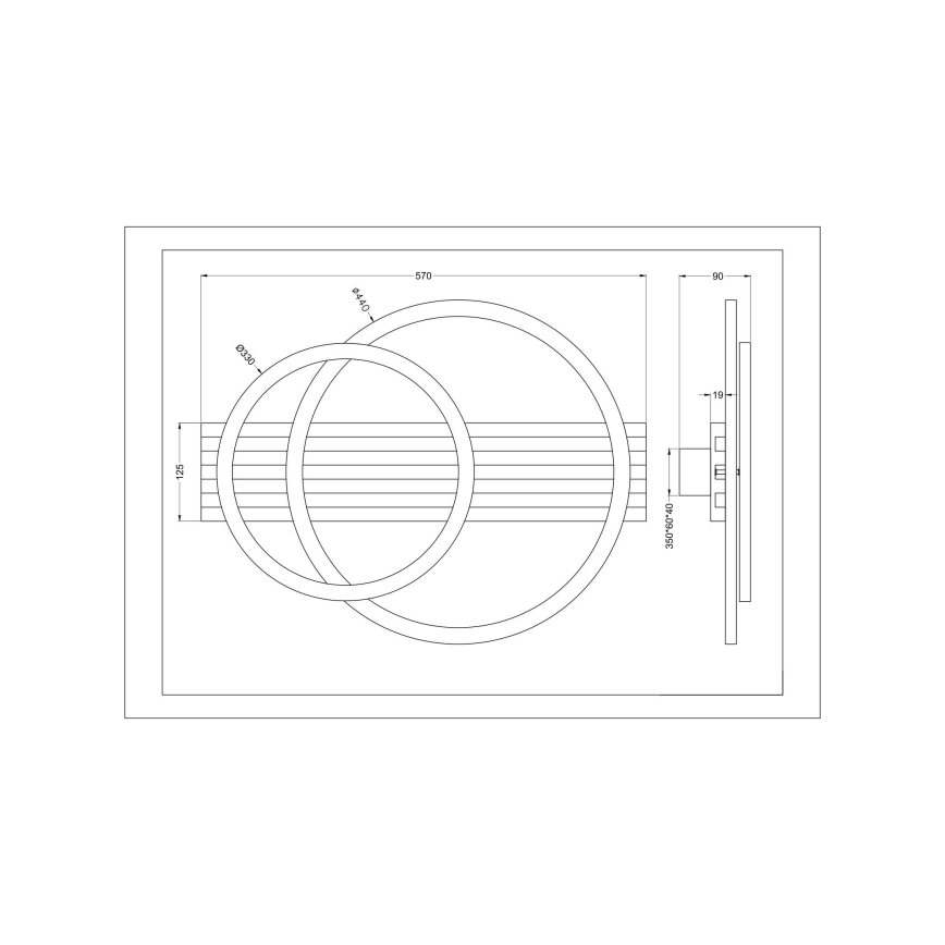 Zuma Line - LED Stropní svítidlo LED/40W/230V