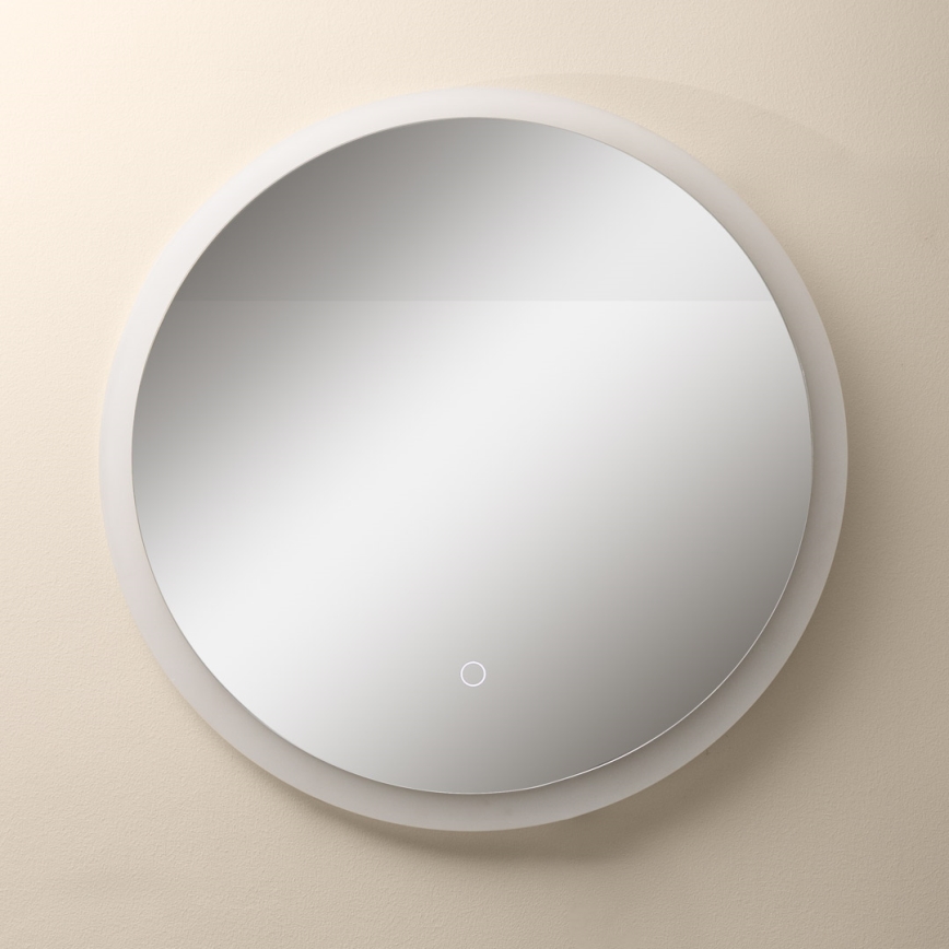 Zuma Line - LED Koupelnové nástěnné zrcadlo s podsvícením LED/24W/230V 3000/4000/6000K pr. 60 cm IP44 bílá