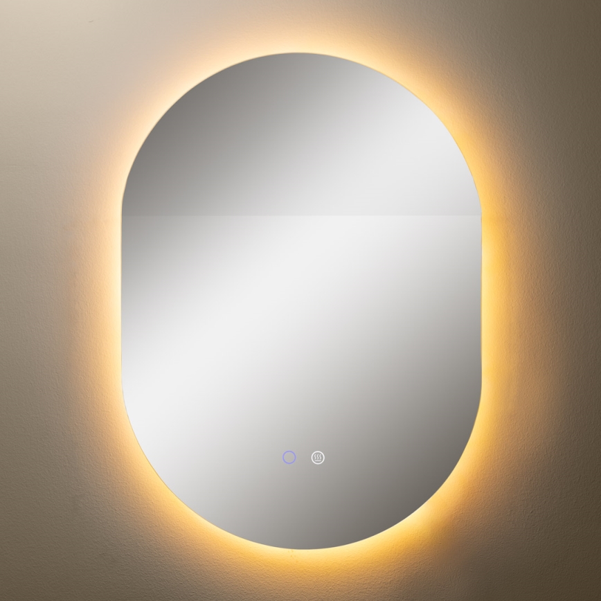Zuma Line - LED Koupelnové vyhřívané nástěnné zrcadlo s podsvícením LED/24W/230V 3000/4000/6000K 70x50 cm IP44