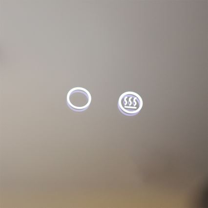 Zuma Line - LED Koupelnové vyhřívané nástěnné zrcadlo s podsvícením LED/24W/230V 3000/4000/6000K 70x50 cm IP44