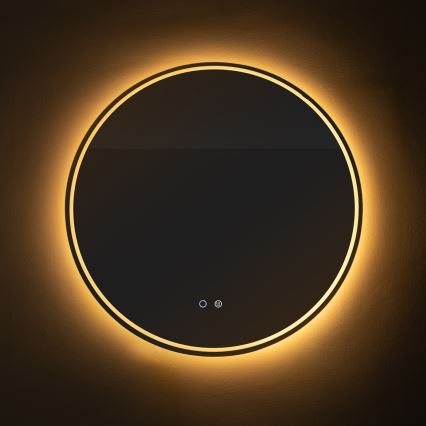 Zuma Line - LED Koupelnové vyhřívané nástěnné zrcadlo s podsvícením LED/24W/230V 3000/4000/6000K pr. 80 cm IP44