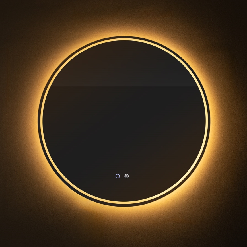 Zuma Line - LED Koupelnové vyhřívané nástěnné zrcadlo s podsvícením LED/24W/230V 3000/4000/6000K pr. 80 cm IP44