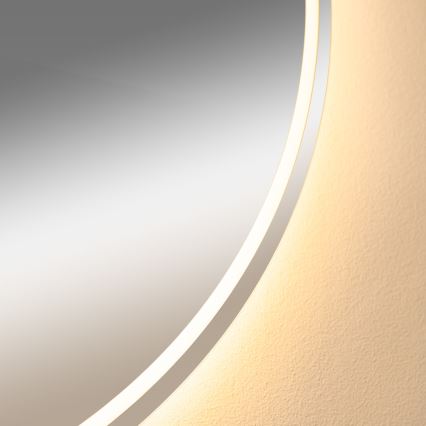 Zuma Line - LED Koupelnové vyhřívané nástěnné zrcadlo s podsvícením LED/24W/230V 3000/4000/6000K pr. 80 cm IP44