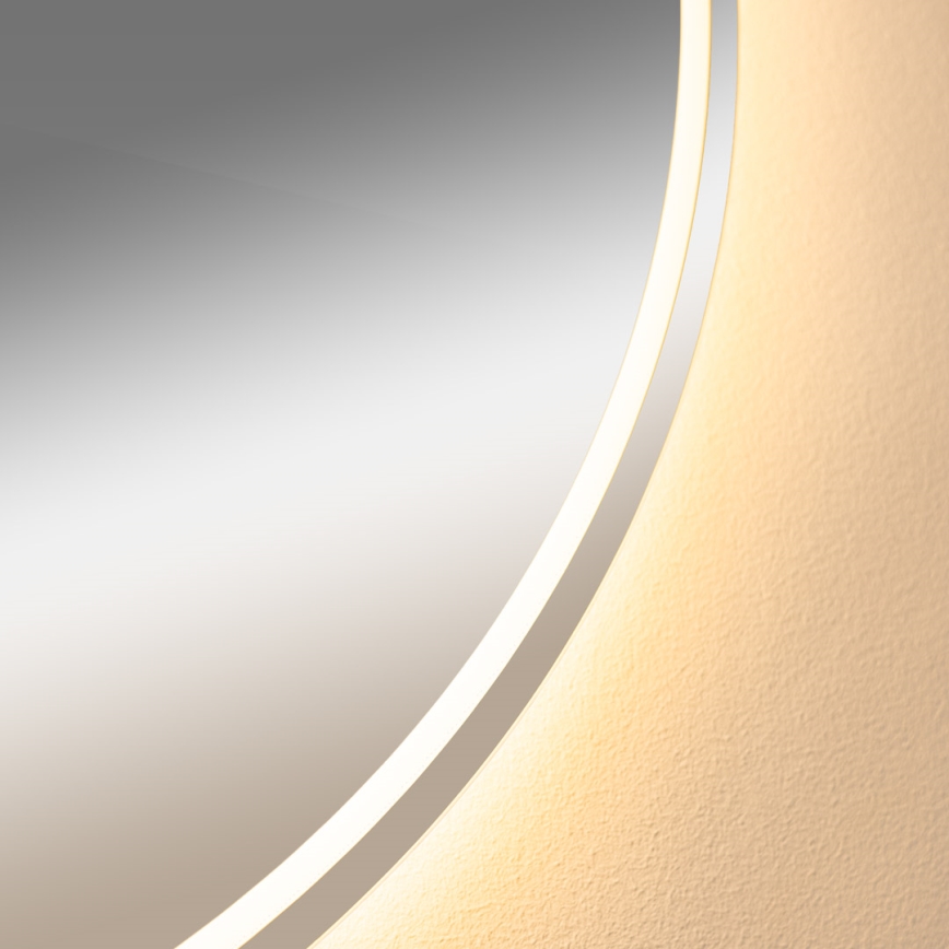 Zuma Line - LED Koupelnové vyhřívané nástěnné zrcadlo s podsvícením LED/24W/230V 3000/4000/6000K pr. 80 cm IP44