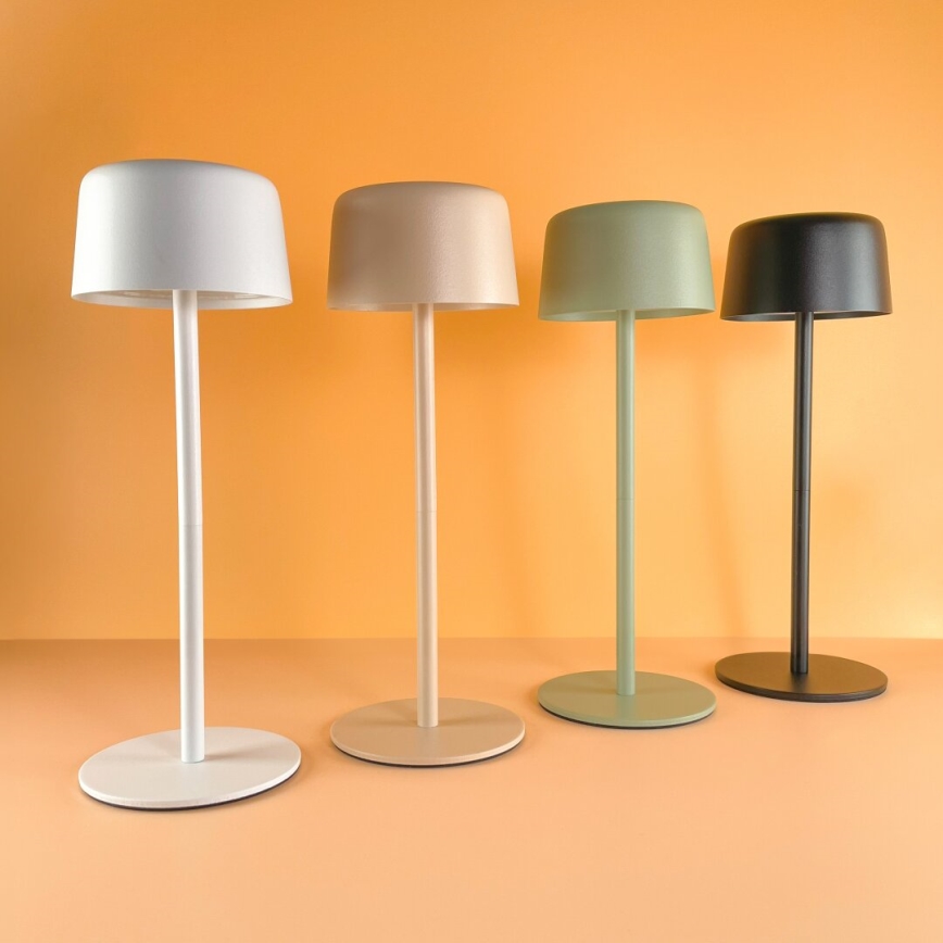 Zuma Line - LED Stmívatelná nabíjecí stolní lampa LED/2W/1200 mAh IP44 černá