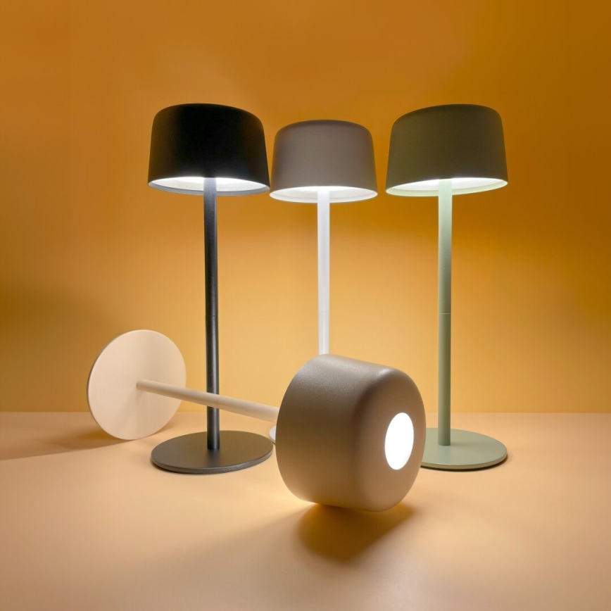 Zuma Line - LED Stmívatelná nabíjecí stolní lampa LED/2W/1200 mAh IP44 černá