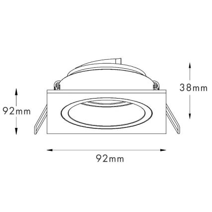 Zuma Line - Podhledové svítidlo 1xGU10/50W/230V bílá