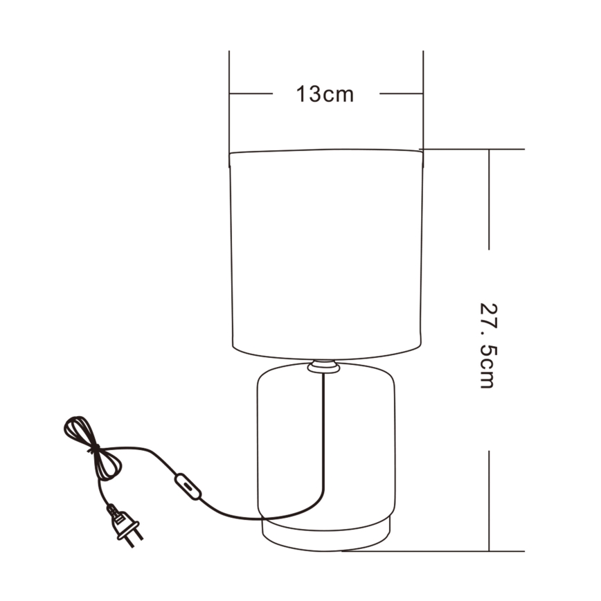 Zuma Line - Stolní lampa 1xE14/40W/230V černá/zlatá