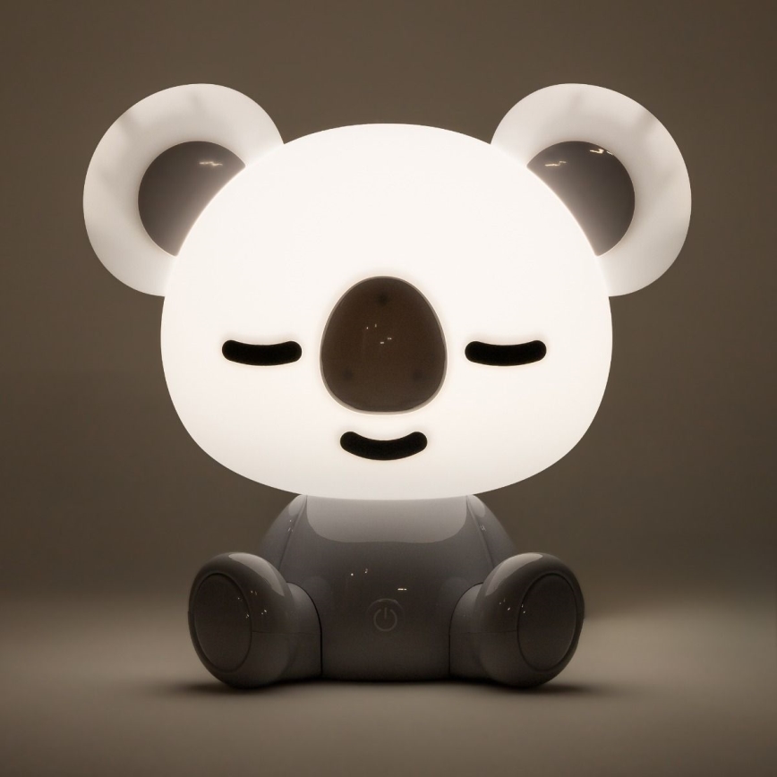 Zuma Line - LED Stmívatelná dětská dotyková stolní lampa LED/3W/230V koala šedá