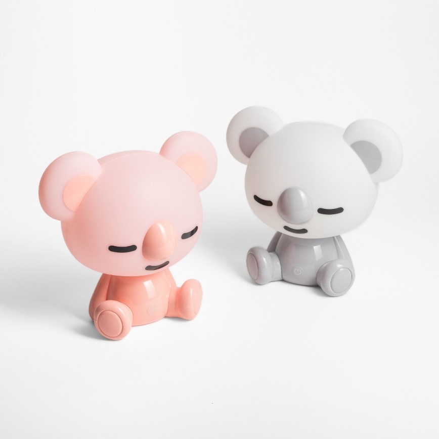 Zuma Line - LED Stmívatelná dětská dotyková stolní lampa LED/3W/230V koala šedá