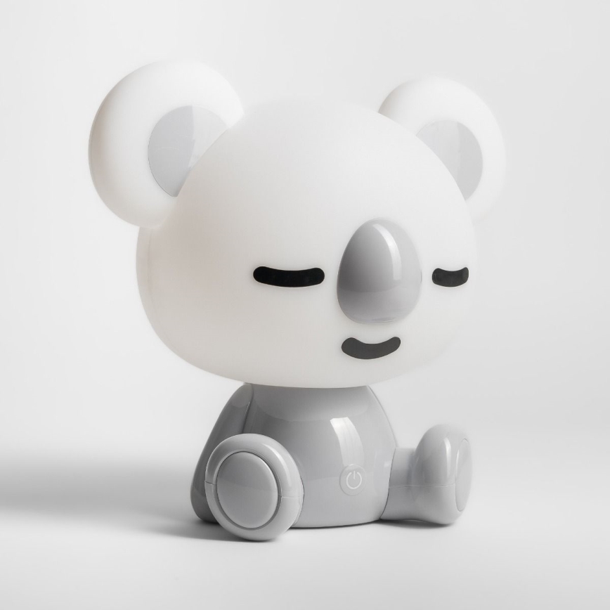 Zuma Line - LED Stmívatelná dětská dotyková stolní lampa LED/3W/230V koala šedá