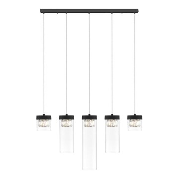 Zuma Line - Křišťálový lustr na lanku 5xG9/28W/230V