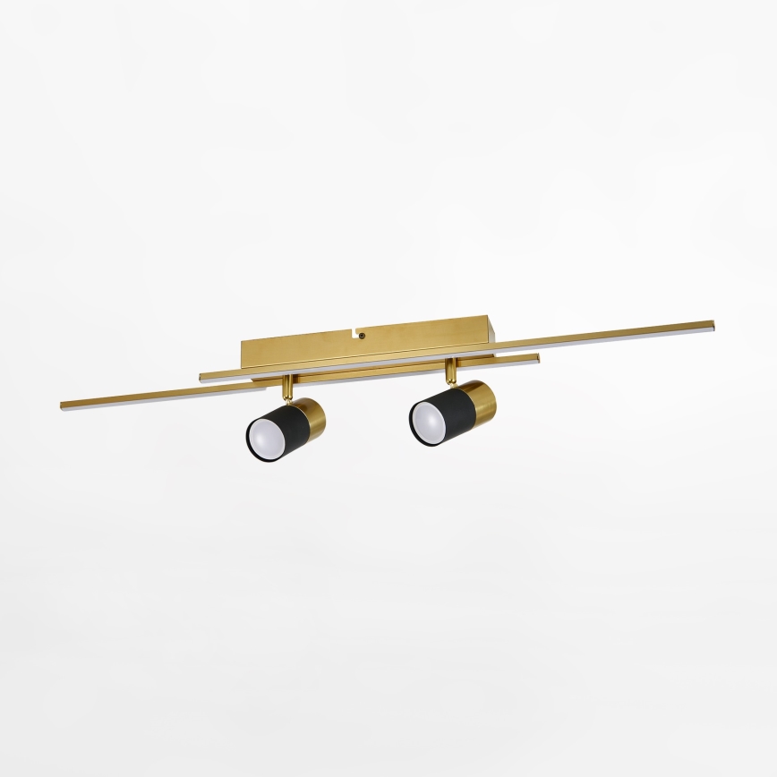 Zuma Line - LED Bodové svítidlo 2xGU10/40W/230V + 2xLED/6W zlatá/černá