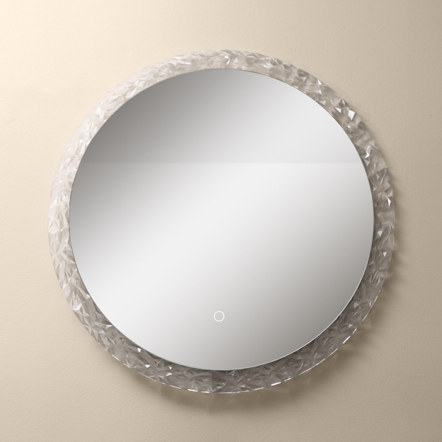 Zuma Line - LED Koupelnové nástěnné zrcadlo s podsvícením LED/24W/230V 3000/4000/6000K pr. 60 cm IP44 lesklý chrom
