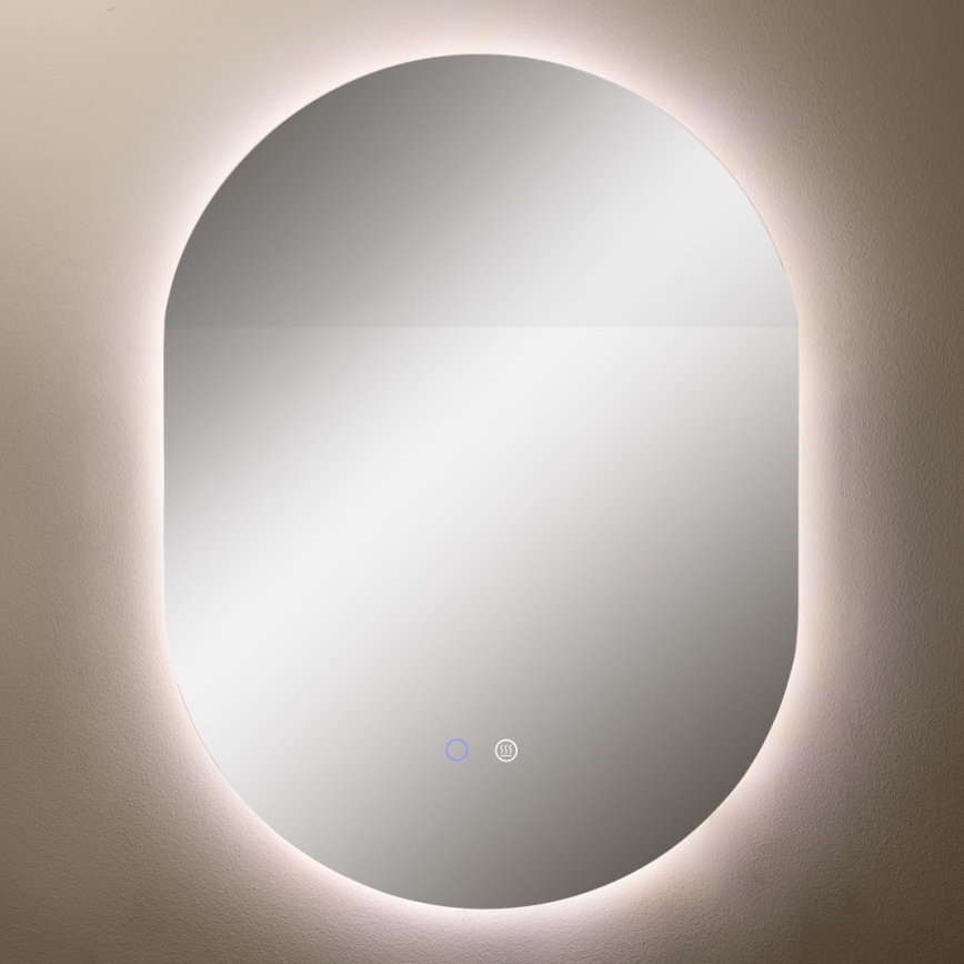 Zuma Line - LED Koupelnové vyhřívané nástěnné zrcadlo s podsvícením LED/24W/230V 3000/4000/6000K 70x50 cm IP44
