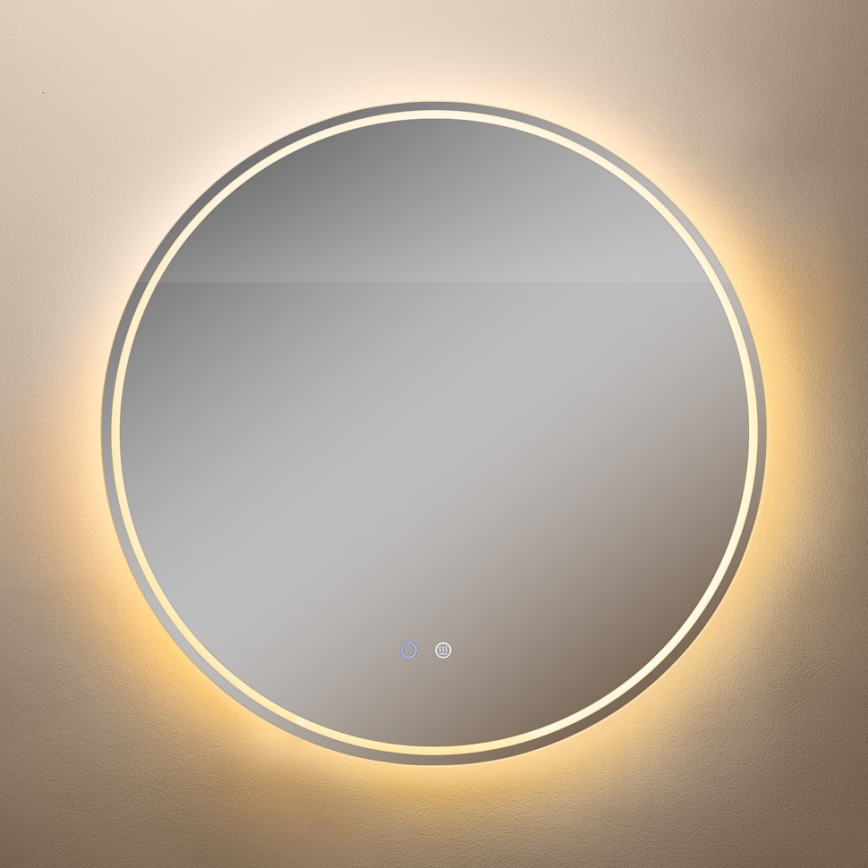 Zuma Line - LED Koupelnové vyhřívané nástěnné zrcadlo s podsvícením LED/24W/230V 3000/4000/6000K pr. 80 cm IP44