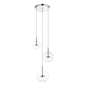 Zuma Line - LED Lustr na lanku 3xLED/5W/230V lesklý chrom