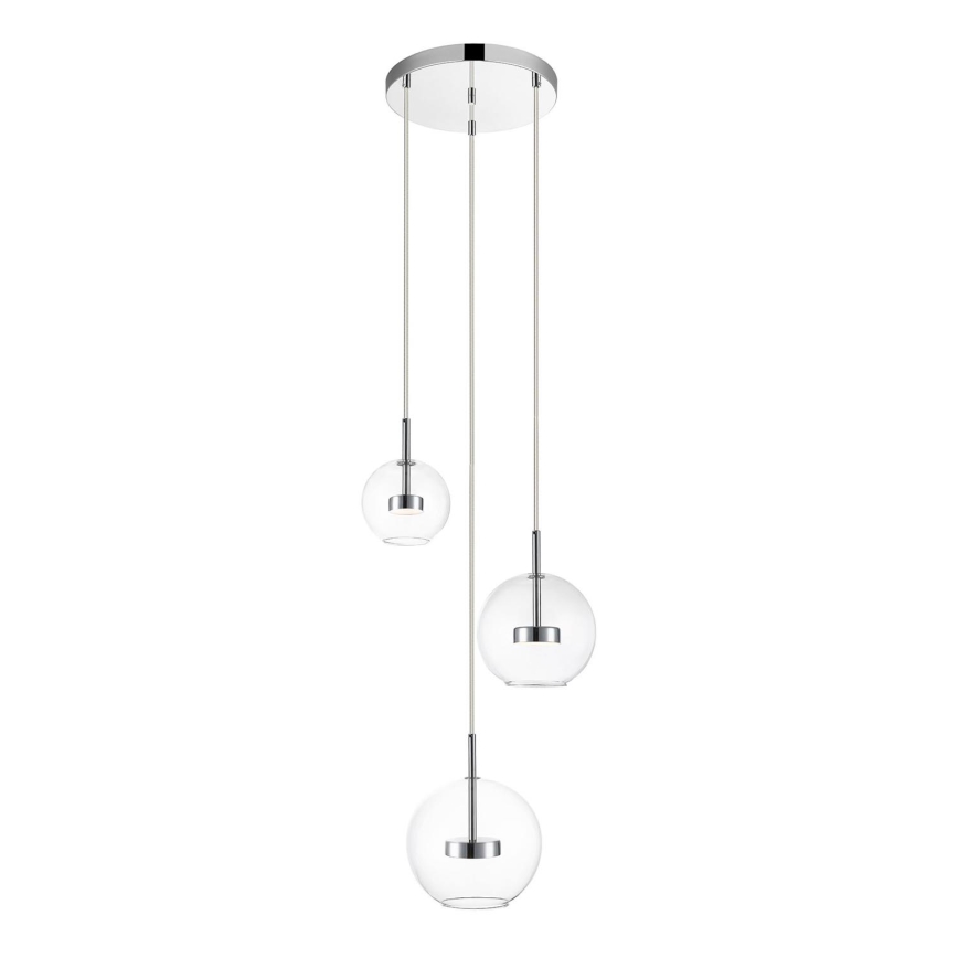 Zuma Line - LED Lustr na lanku 3xLED/5W/230V lesklý chrom