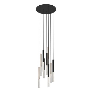 Zuma Line - LED Lustr na lanku 9xLED/5W/230V černá/mosaz