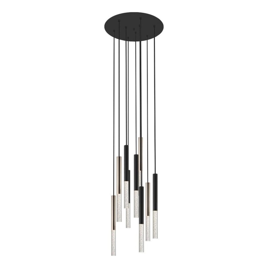 Zuma Line - LED Lustr na lanku 9xLED/5W/230V černá/mosaz