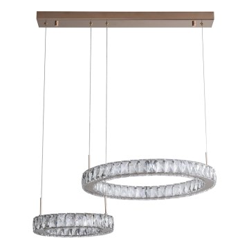 Zuma Line - LED Lustr na lanku LED/36W/230V rose gold